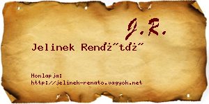 Jelinek Renátó névjegykártya